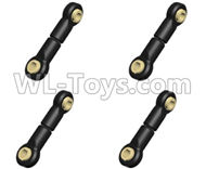 HG P801 P802 Parts-8ASS-P0022-02 Steering connecting rod assembly(4pcs),HG P801 P802 RC Truck U.S. Military Truck Accessories.